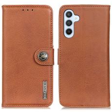 KHAZNEH KHAZNEH Samsung Galaxy S24 FE Fodral L&auml;der Brun