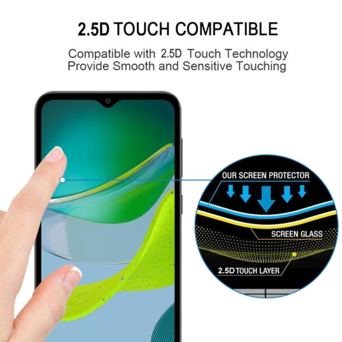 Bild 5,  Motorola Moto E13 Skärmskydd Heltäckande Härdat Glas