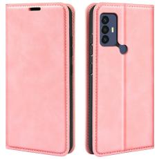  TCL 305 (2022) Fodral Flip L&auml;der Ros&eacute;guld