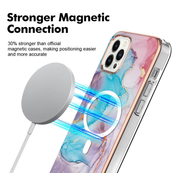 Bild 2,  iPhone 15 Pro Skal MagSafe Marmor