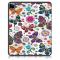  iPad Air 2026-2020/Pro 11 Tri-Fold Fodral Pennhållare Fjärilar