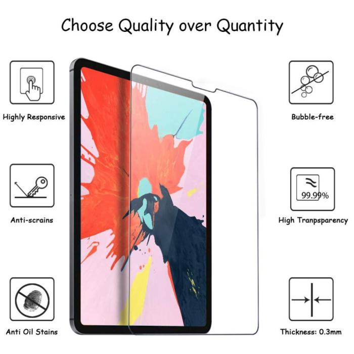 Bild 4,  iPad Pro 12.9 (2018/2020/2021) - Skärmskydd I Härdat Glas