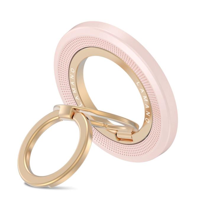 Bild 2, Tech-Protect Tech-Protect Magnetisk MagSafe Ringhållare Lamano Rosa / Guld