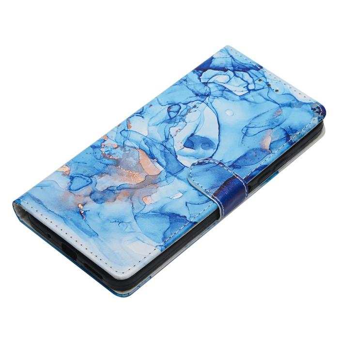 Bild 3,  Xiaomi 17 Fodral Läder Marmor Blå