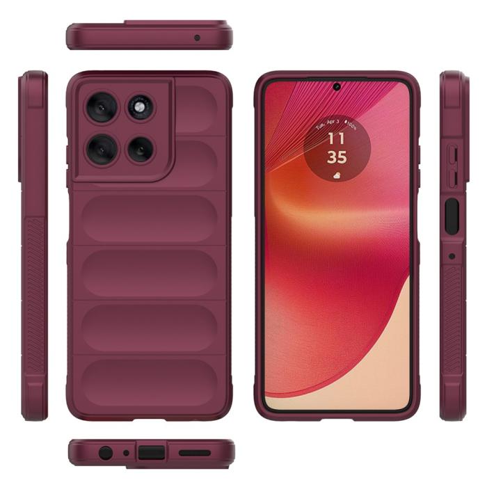 Bild 5,  Motorola Moto G56 5G Skal Magic Shield Vinröd