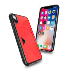  iPhone Xs Max Dux Ducis Skal Med Kortfack - R&ouml;d