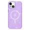  iPhone 15 Skal MagSafe Hybrid Glitter Lila