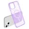  iPhone 15 Skal MagSafe Hybrid Glitter Lila