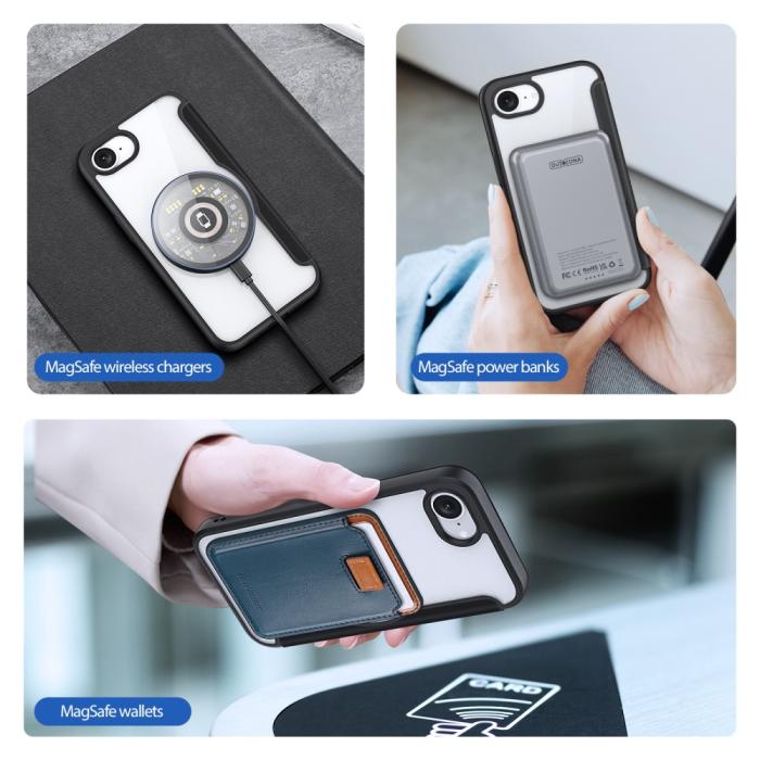 Bild 5, DUX DUCIS DUX DUCIS iPhone 17e / 16e Fodral MagSafe Skin X Pro Svart