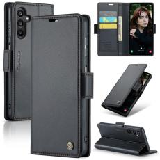 CASEME CASEME Samsung Galaxy A16 Fodral L&auml;der RFID Svart