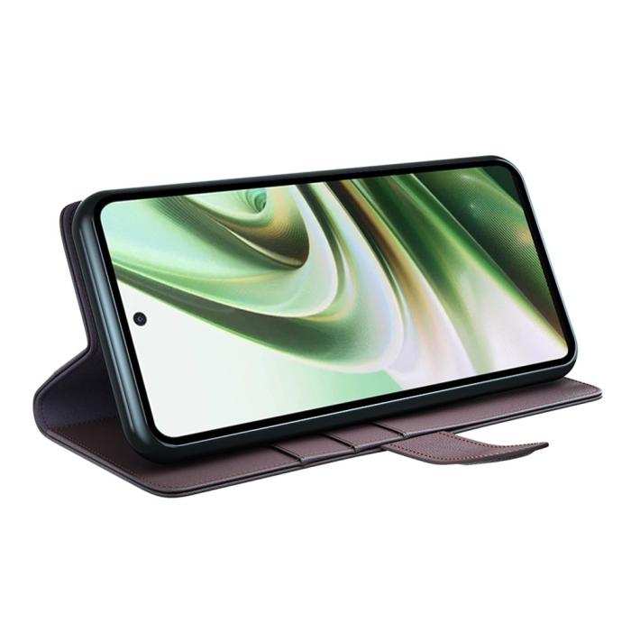 Bild 3,  OnePlus Nord CE 3 Lite 5G Fodral Premium Äkta Läder Brun