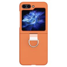  Galaxy Z Flip 6 / 7 FE Skal Skin Touch Ringh&aring;llare Orange