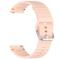  Klockarmband 22 mm Silikon Wave Design Rosa
