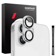 NORTHJO NORTHJO iPhone 16/16 Plus Linsskydd Silver