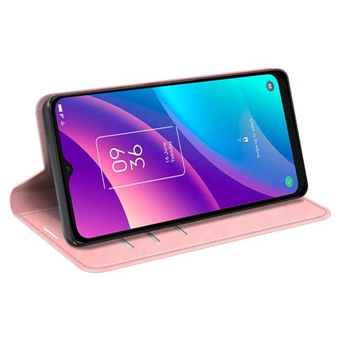 Bild 5,  TCL 305 (2022) Fodral Flip Läder Roséguld
