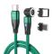 ENKAY ENKAY 1 m 2in1 PD 60W USB-C - Lightning/USB-C 360° Magnetkabel