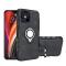  iPhone 12 Pro Max - Geometriskt Ring Skal - Svart