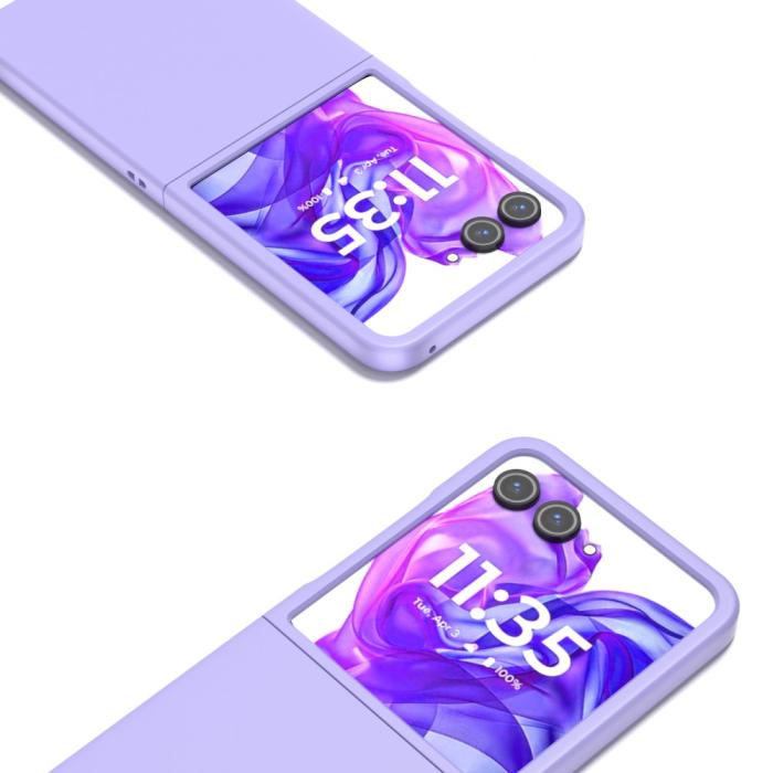 Bild 2,  Motorola Razr 50 Ultra 5G Mobilskal Skin Touch Lila