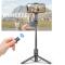  Bluetooth Selfiestick Tripod 113 cm Svart