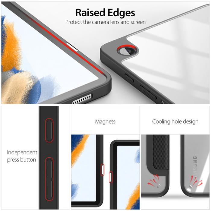 Bild 2, DUX DUCIS DUX DUCIS Galaxy Tab A9 Fodral TOBY Tri-Fold Svart