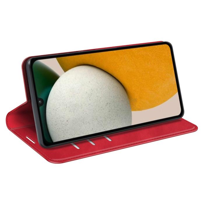 Bild 3,  Samsung Galaxy A15 5G Fodral Flip Skin Touch Röd