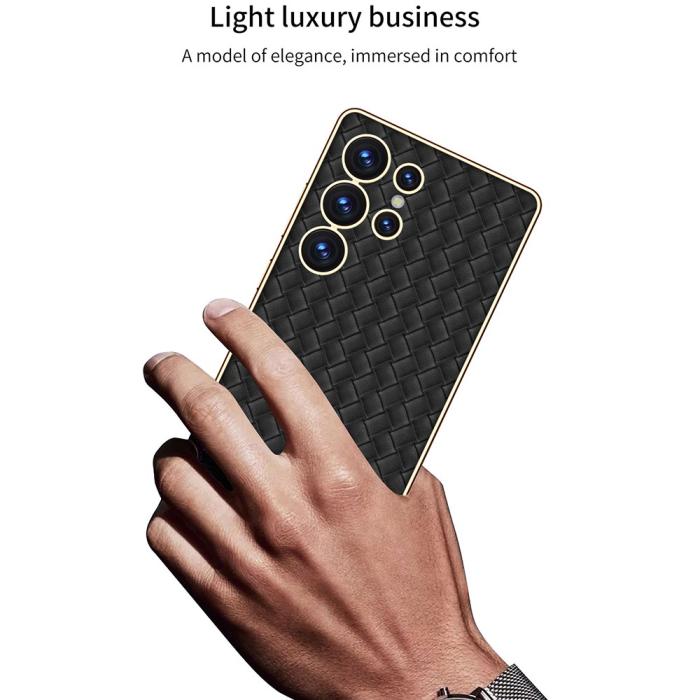 Bild 6, GKK GKK Samsung Galaxy S25 Ultra Skal Vävd Hybrid Läder Svart