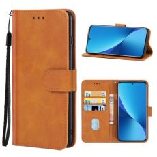  Xiaomi 12 Fodral L&auml;der Brun