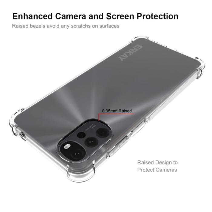Bild 4, ENKAY ENKAY Motorola Moto G22 Skal Shockproof Transparent