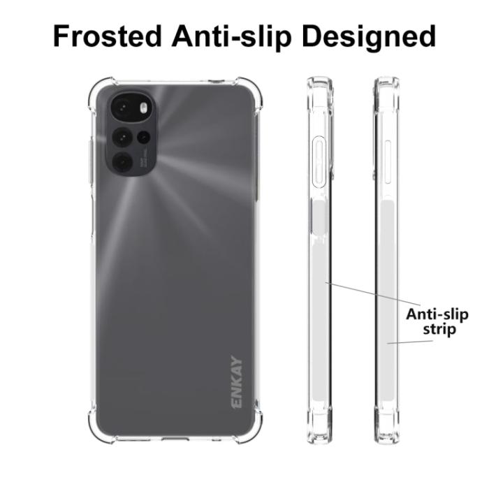Bild 5, ENKAY ENKAY Motorola Moto G22 Skal Shockproof Transparent