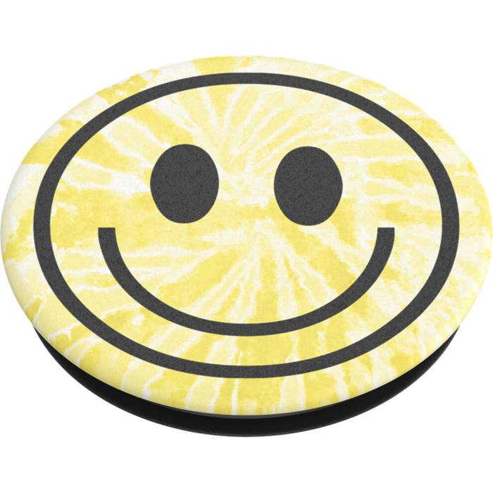 Bild 3, PopSockets PopSockets Avtagbart Grip med Ställfunktion Tie Dye Smiley