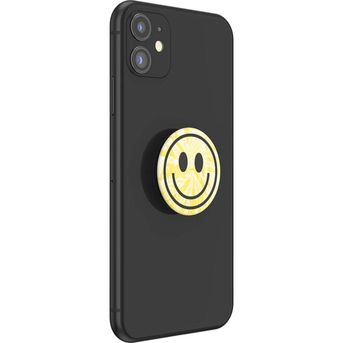 Bild 5, PopSockets PopSockets Avtagbart Grip med Ställfunktion Tie Dye Smiley