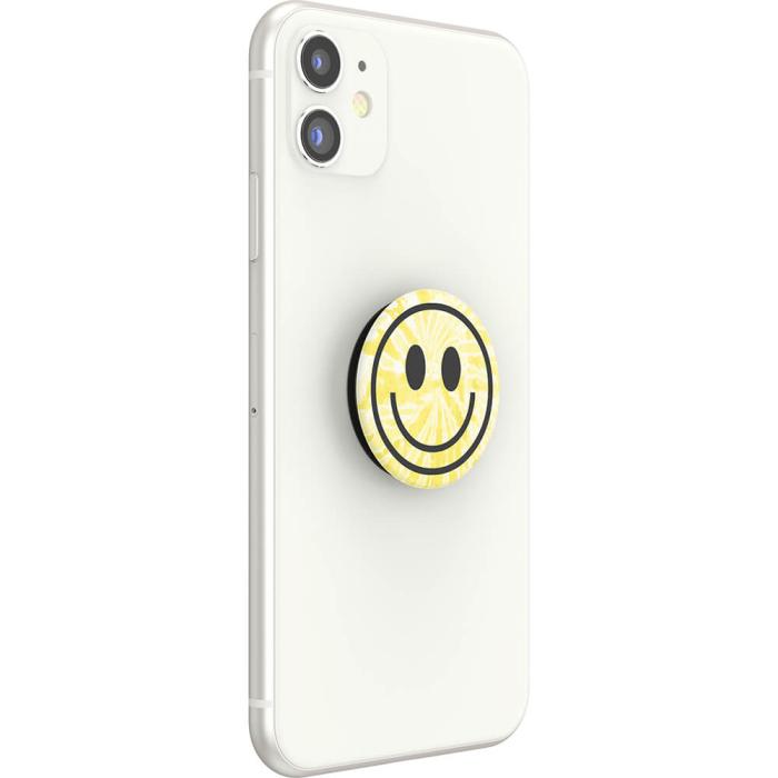 Bild 7, PopSockets PopSockets Avtagbart Grip med Ställfunktion Tie Dye Smiley