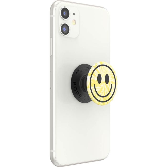 Bild 8, PopSockets PopSockets Avtagbart Grip med Ställfunktion Tie Dye Smiley