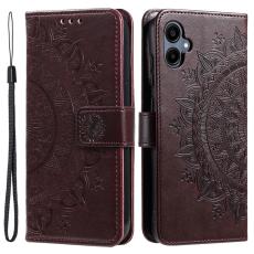  Samsung Galaxy A07 Fodral Mandala L&auml;der Brun