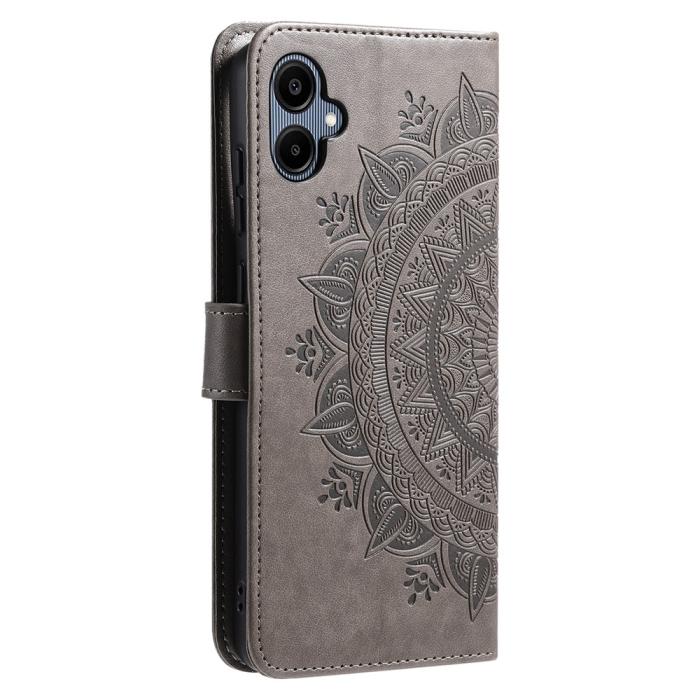Bild 6,  Samsung Galaxy A07 Fodral Mandala Läder Grå