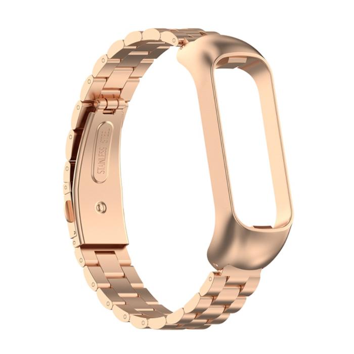 Bild 2,  Samsung Galaxy Fit 2 Lyxigt Metallarmband Roséguld