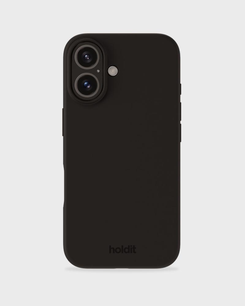 holdit holdit iPhone 16 Mobilskal Silikon Svart
