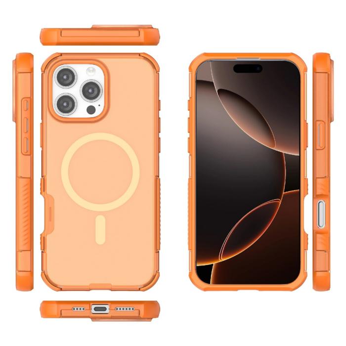 Bild 5,  iPhone 16 Pro Skal MagSafe Shockproof Hybrid Orange