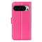  Google Pixel 10 Pro XL Fodral Litchi Läder Rosa