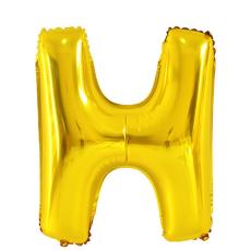  Bokstavsballong H 70 cm Guld