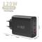 Tech-Protect Tech-Protect 120W Väggladdare PD QC3.0 USB-C/USB-A Svart