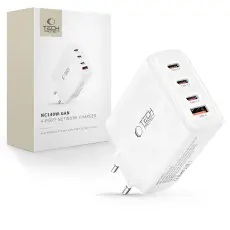 Tech-Protect Tech-Protect 140W V&auml;ggladdare PD QC3.0 USB-C/USB-A Vit