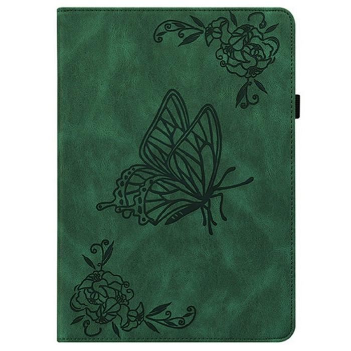 Bild 5,  Samsung Galaxy Tab S11 Fodral Butterfly Flower Grön