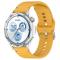  Klockarmband 22 mm Silikon Wave Design Gul
