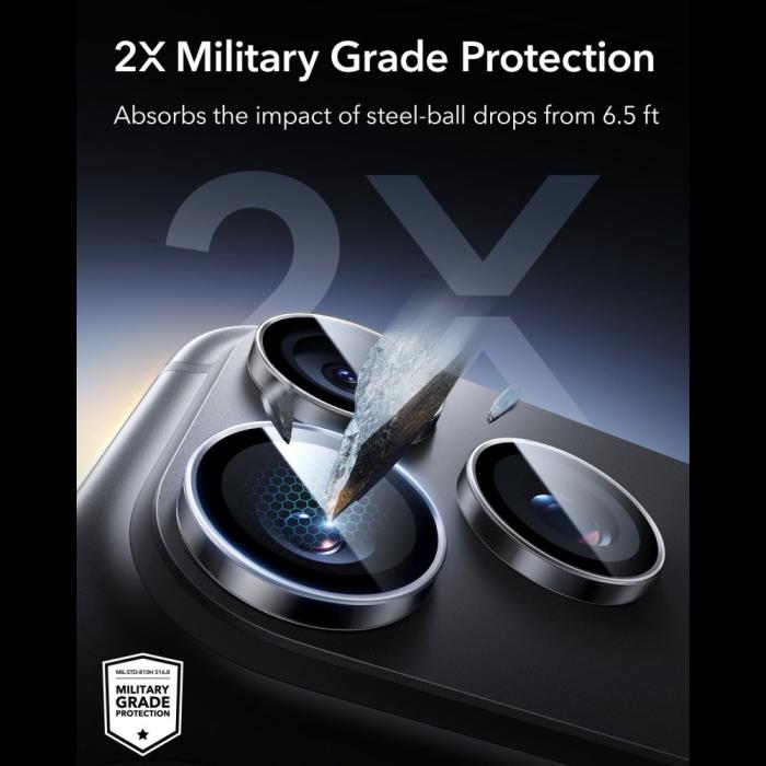 Bild 4, ESR ESR iPhone 18 Pro / 18 Pro Max Linsskydd Armorite