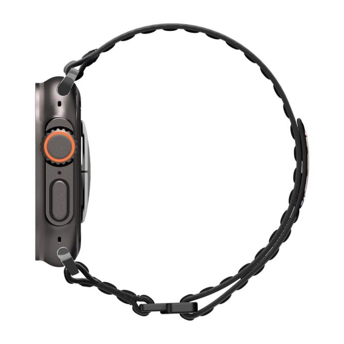 Bild 3, Spigen Spigen Apple Watch 42/44/45/46/49 mm Klockarmband Svart