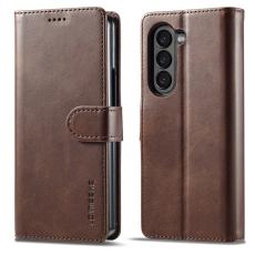 LC.IMEEKE LC.IMEEKE Galaxy Z Fold 5 Fodral L&auml;der Brun
