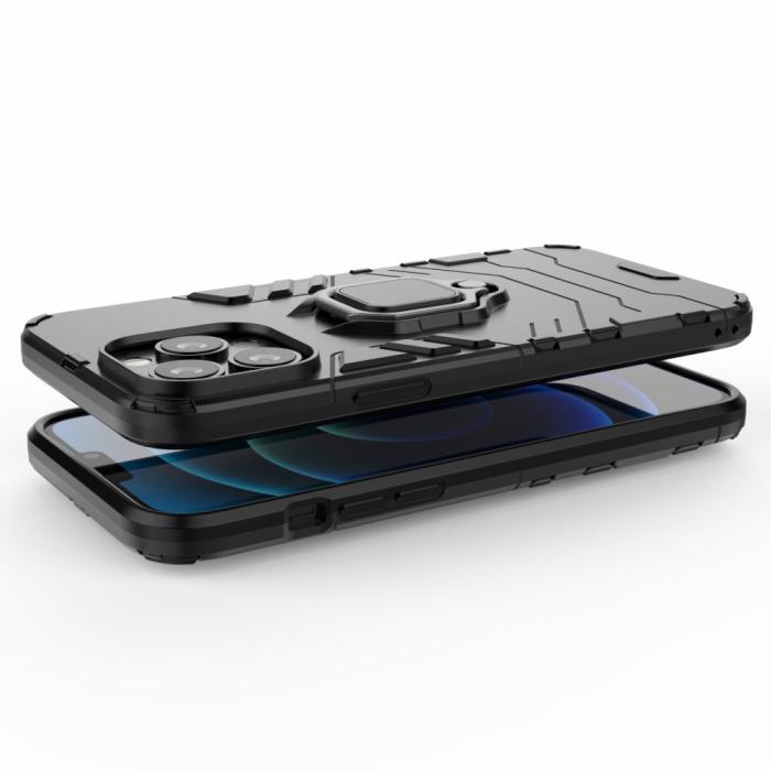 Bild 5,  iPhone 13 Pro Max - Hybrid Ring Skal - Svart