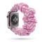  Scrunchie Pink Twill Armband Apple Watch 42/44/45/46/49 mm