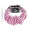  Scrunchie Pink Twill Armband Apple Watch 42/44/45/46/49 mm
